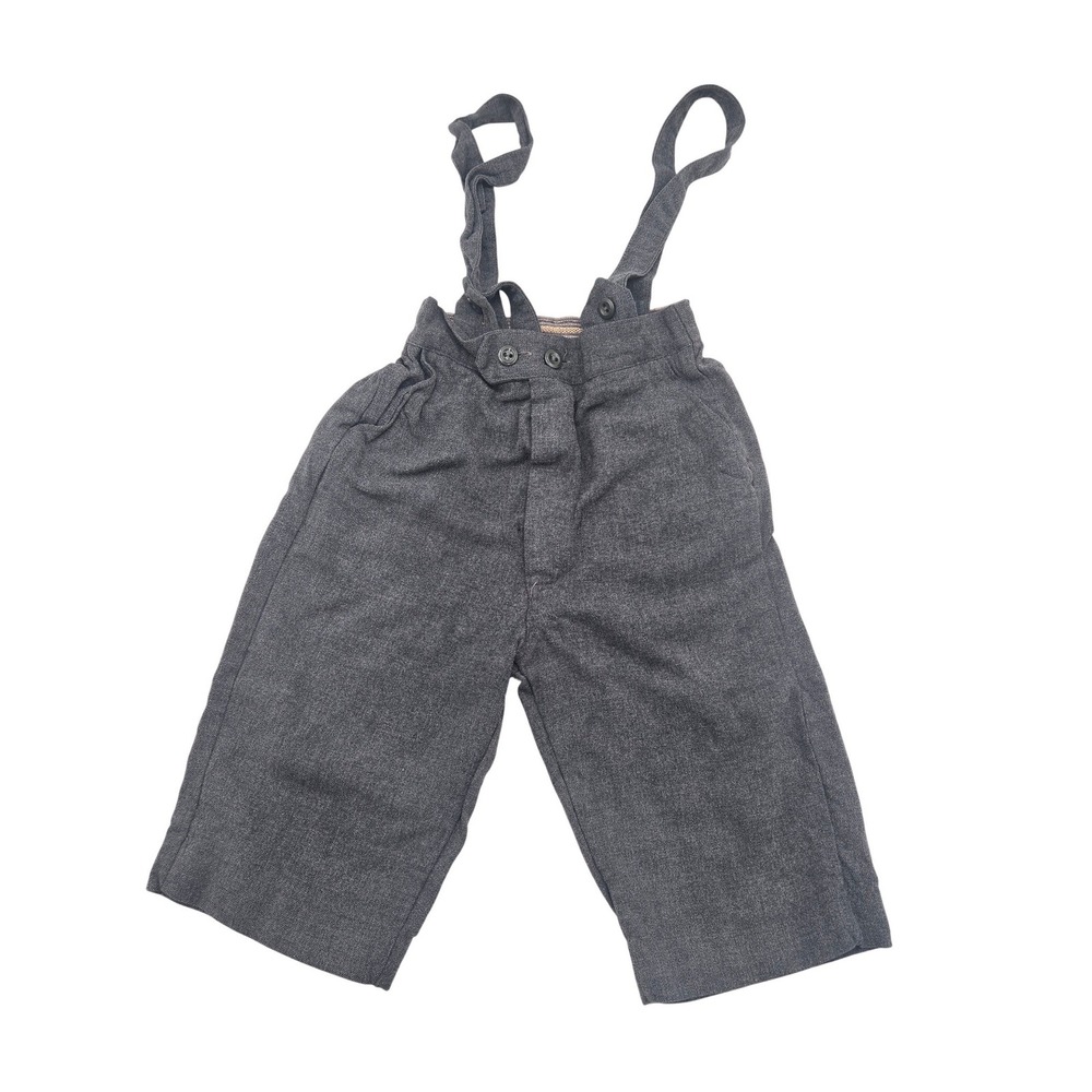 Vintage Health-tex Stantogs 3T Grey Suspender Pants Trousers 1744 Boys Kids